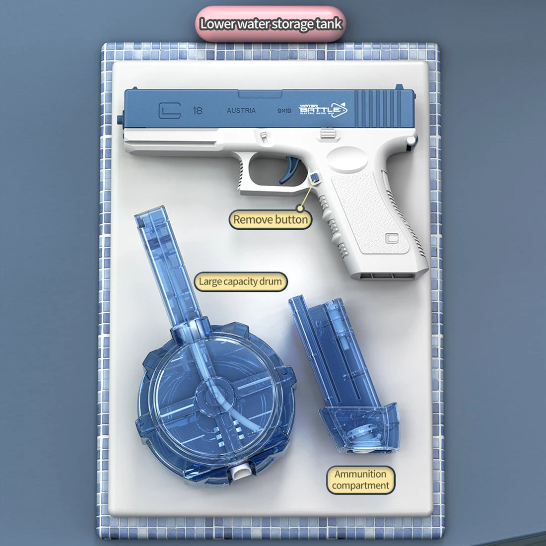 High-Pressure Electric Water Gun for Kids