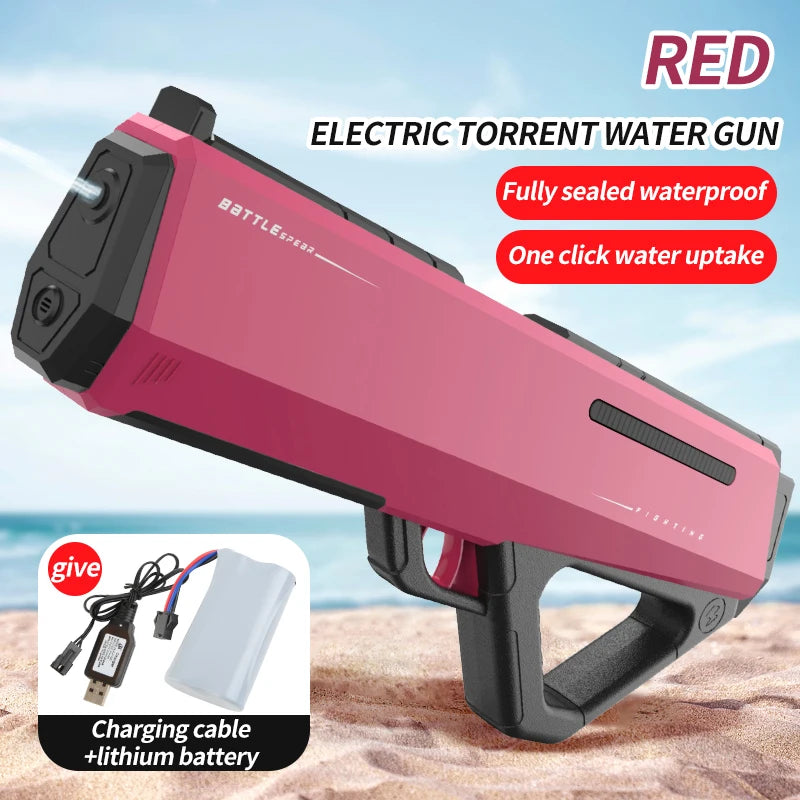 High-Pressure Electric Water Gun – Auto Spray Toy