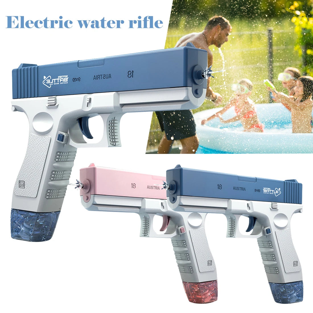 High-Pressure Electric Water Gun for Kids