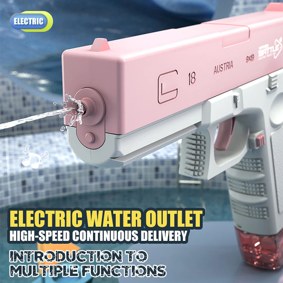 High-Pressure Electric Water Gun for Kids