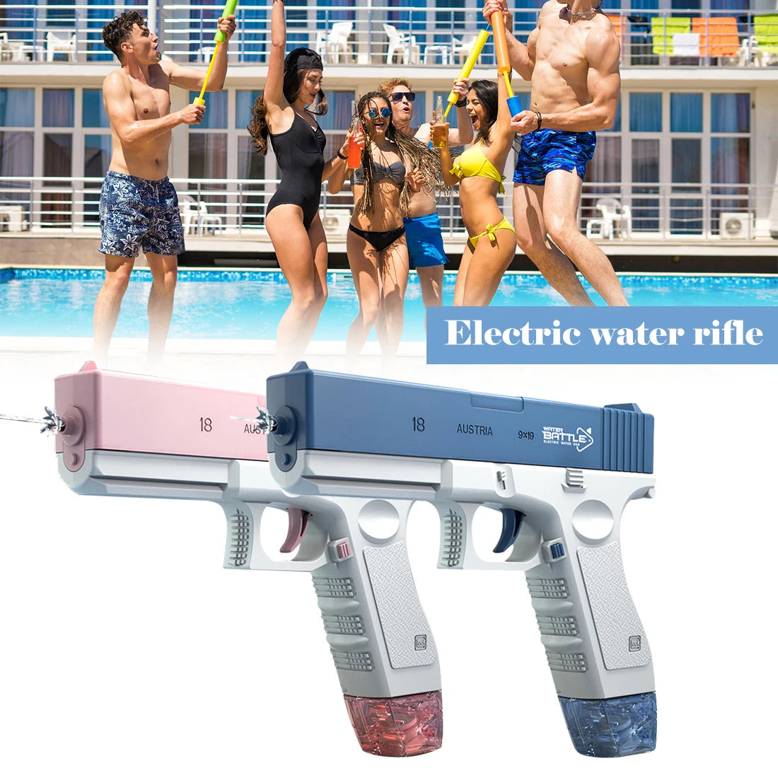 High-Pressure Electric Water Gun for Kids