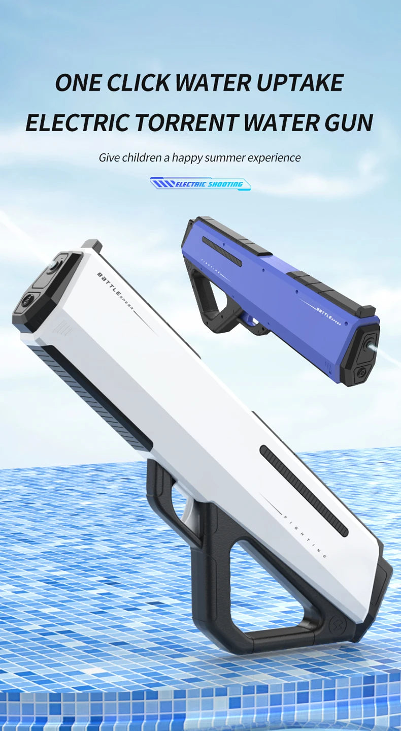 High-Pressure Electric Water Gun – Auto Spray Toy