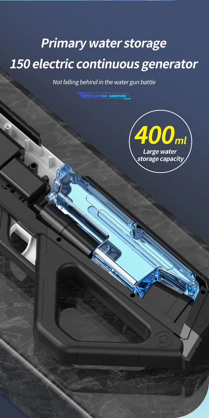 High-Pressure Electric Water Gun – Auto Spray Toy